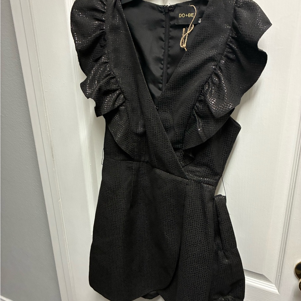 DO+BE Textured Black Dress
